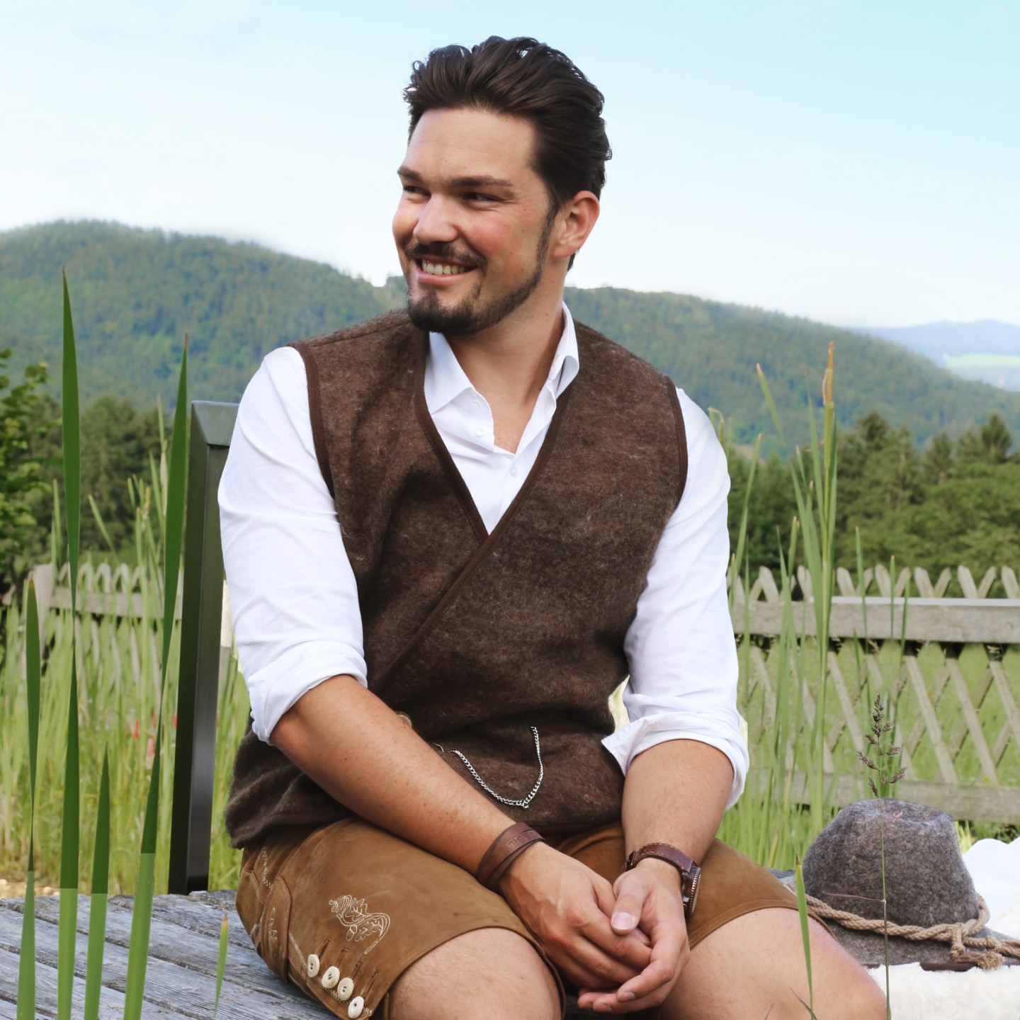 Westerl braun 1 knopf